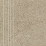 Paradyz Opotimal beige engraved stair tread lépcsőlap 29.8 x 59.8