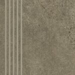 Paradyz Opotimal brown engraved stair tread lépcsőlap 29.8 x 59.8