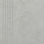Paradyz Opotimal grys engraved stair tread lépcsőlap 29.8 x 59.8