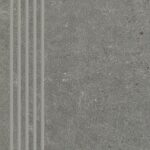 Paradyz Opotimal grafit engraved stair tread lépcsőlap 29.8 x 59.8