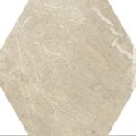 Paradyz My Way Tosi Beige Hexagon Polished dekor burkolólap 17,1x19,8