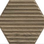 Paradyz Serene Brown Heksagon Struktura Mat falicsempe 19,8x17,1